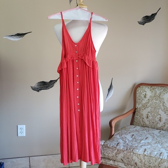 Topshop Button Through Midaxi Dress - Picture 8 of 8